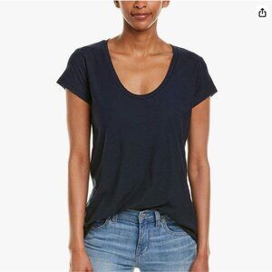 JAMES PERSE Gray Scoop Neck Short Sleeve T Modal Cotton Women 3 L Minimalist NWT